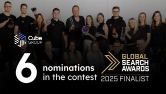 Image: Cube Group in the finals of the Global Search Awards 2025 – 6 nominations for the Polish agency!